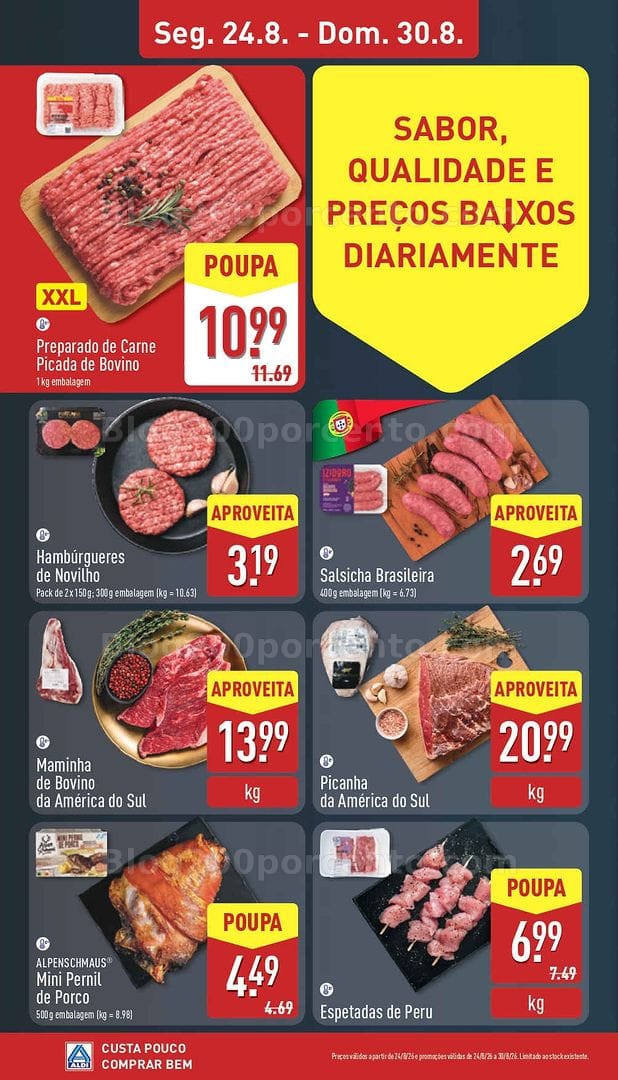 Antevisão Folheto ALDI Promoções de 24 a 30 agosto